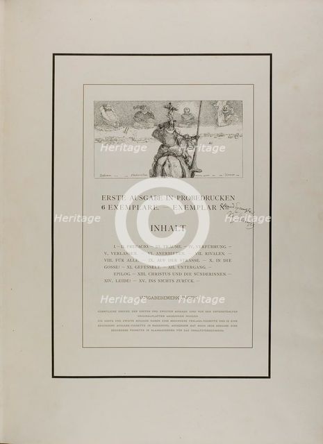 Historia, Modernitas, Pictura sacra, Homer, from A Life, 1884. Creator: Max Klinger.