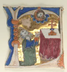 Historiated Initial Excised from a Bible, 1200s. Creator: Unknown