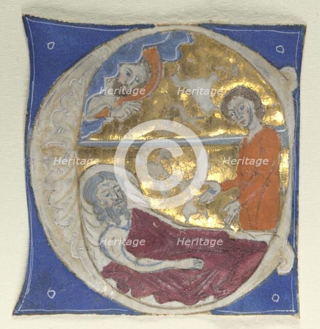 Historiated Initial Excised from a Bible, 1200s. Creator: Unknown.