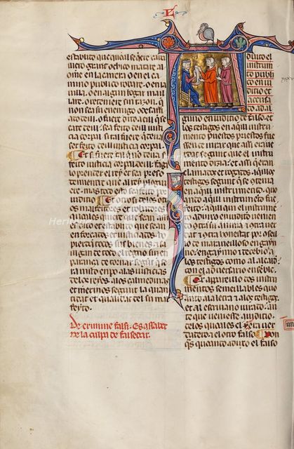 Historiated Initial from a Gradual, about 1430-1440. Creator: Master of the Cypresses.