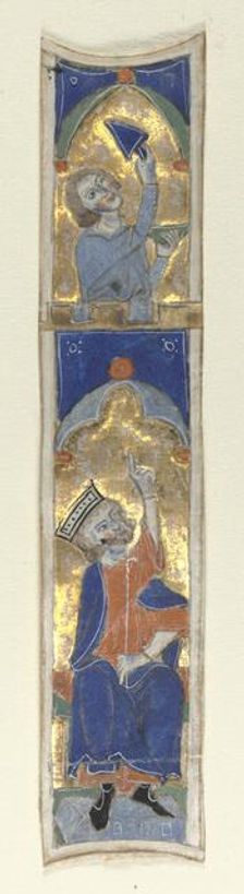 Historiated Initial (I) Excised from a Bible, 1200s. Creator: Unknown