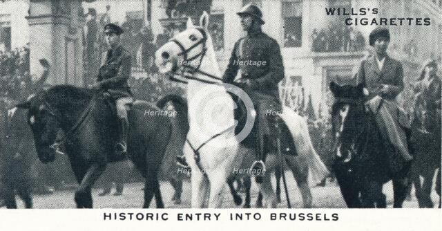 'Historic Entry into Brussels', 1918 (1937). Creator: Unknown.