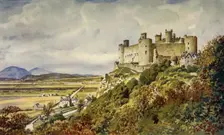 Historic Harlech Castle, Famed in Welsh Song c1948. Creator: Unknown