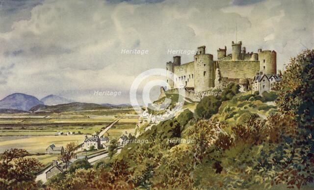 'Historic Harlech Castle, Famed in Welsh Song', c1948. Creator: Unknown.