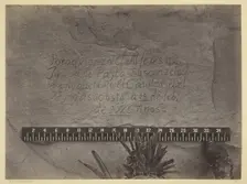 Historic Spanish Record of the Conquest, South Side of Inscription Rock, N.M.- No. 3., 1873. Creator: Tim O'Sullivan