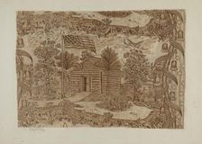 Historic Printed Textile, c. 1940. Creator: Suzanne Roy