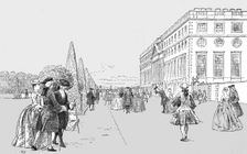 'Historical Aspects of Hampton Court - East Front in the time of George II 1890. Creator: C Green