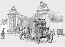 'Historical Aspects of Hampton Court - Queen Anne's Lion Gates 1890. Creator: C Green
