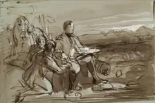 Historical Composition - Duke of Wellington?, c1840s. Creator: John Phillip