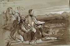 Historical Composition - Duke of Wellington?, c1840s. Creator: John Phillip