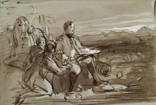 Historical Composition - Duke of Wellington?, c1840s. Creator: John Phillip