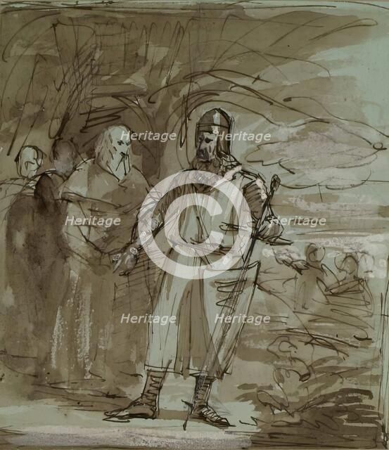 Historical Composition - Robert the Bruce?, c1849. Creator: John Phillip.