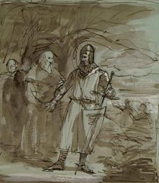 Historical Composition - Robert the Bruce?, c1849. Creator: John Phillip