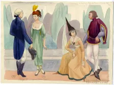 Historical costume, 1951. Creator: Shirley Markham