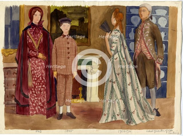 Historical costume, 1951. Creator: Shirley Markham.