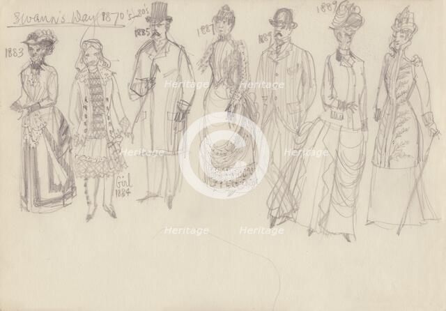 Historical costume, c1950. Creator: Shirley Markham.