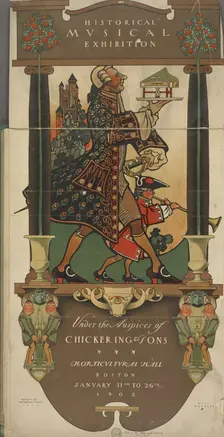 Historical musical exhibition. Under the auspices of Chickering & sons, c1901. Creator: William H Bradley