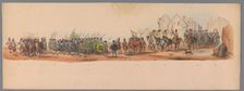 Historical parade at the second centenary of the Utrecht University, 1836 (plate 10), 1837. Creator: Victor Adam