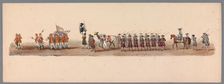 Historical parade at the second centenary of the Utrecht University, 1836 (plate 3), 1837. Creator: Victor Adam