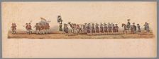 Historical parade at the second centenary of the Utrecht University, 1836 (plate 3), 1837. Creator: Victor Adam