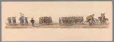 Historical parade at the second centenary of the Utrecht University, 1836 (plate 4), 1837. Creator: Victor Adam
