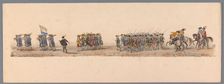 Historical parade at the second centenary of the Utrecht University, 1836 (plate 4), 1837. Creator: Victor Adam