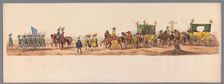 Historical parade at the second centenary of the Utrecht University, 1836 (plate 6), 1837. Creator: Victor Adam