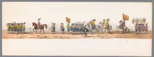 Historical parade at the second centenary of the Utrecht University, 1836 (plate 7), 1837. Creator: Victor Adam