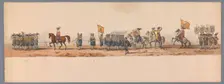 Historical parade at the second centenary of the Utrecht University, 1836 (plate 7), 1837. Creator: Victor Adam