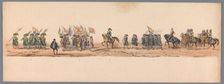 Historical parade at the second centenary of the Utrecht University, 1836 (plate 9), 1837. Creator: Victor Adam