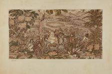 Historical Printed Textile, c. 1939. Creator: Joseph Lubrano