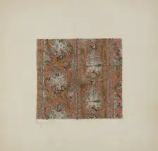 Historical Printed Textile, c. 1939. Creator: Suzanne Roy
