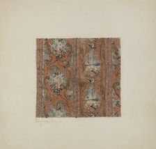 Historical Printed Textile, c. 1939. Creator: Suzanne Roy