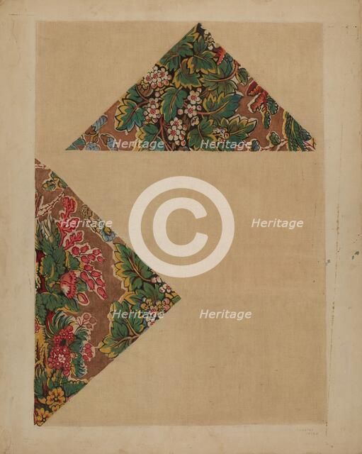 Historical Printed Textile, c. 1940. Creator: Dorothy Dwin.