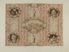 Historical Printed Textile, c. 1940. Creator: E.A. Smaller