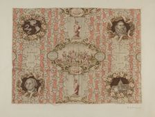 Historical Printed Textile, c. 1940. Creator: E.A. Smaller