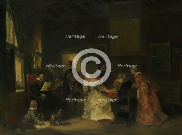 Historical Scene with William the Silent?, 1830-1860. Creator: Nicolaas Pieneman.