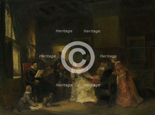 Historical Scene with William the Silent?, 1830-1860. Creator: Nicolaas Pieneman.