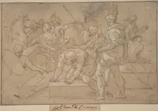 Historical Scene (Composition Study for Chapelle de Guise), 16th century. Creator: Nicolò dell Abate