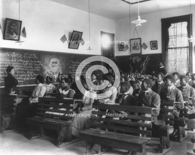History class, Tuskegee Institute, Tuskegee, Alabama, 1902. Creator: Frances Benjamin Johnston.