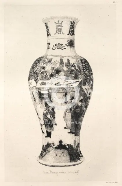 History of the Ceramic Art: A Descriptive and Philosophical Study of the Pottery...(Plate II), 1877. Creator: Jules Jacquemart (French, 1837-1880).