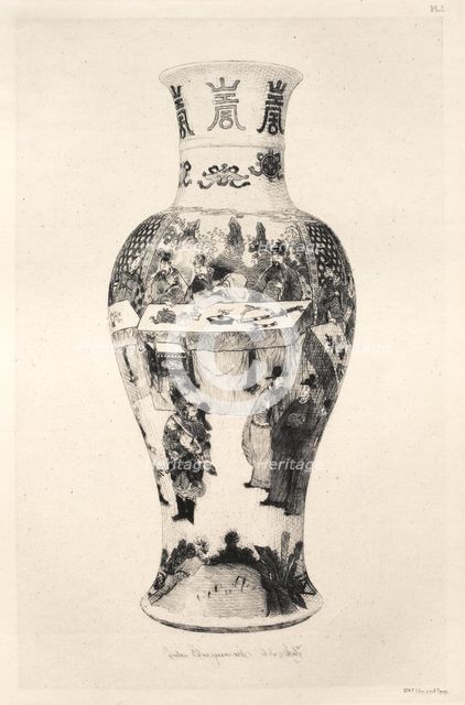 History of the Ceramic Art: A Descriptive and Philosophical Study of the Pottery...(Plate II), 1877. Creator: Jules Jacquemart (French, 1837-1880).