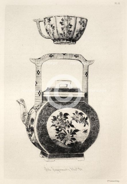 History of the Ceramic Art: A Descriptive and Philosophical Study of the Pottery...(Plate IV), 1877. Creator: Jules Jacquemart (French, 1837-1880).