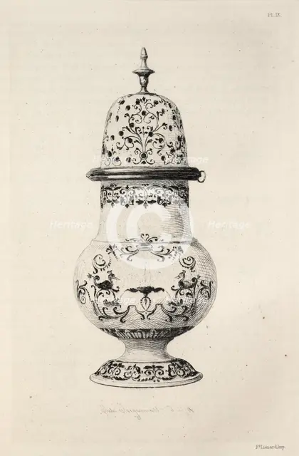 History of the Ceramic Art: A Descriptive and Philosophical Study of the Pottery...(Plate IX), 1877. Creator: Jules Jacquemart (French, 1837-1880).