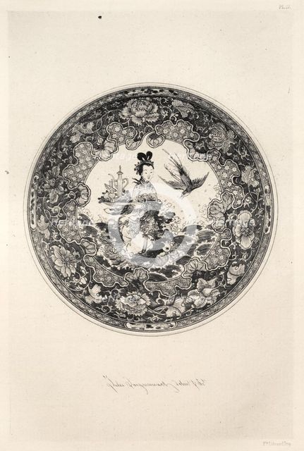 History of the Ceramic Art: A Descriptive and Philosophical Study of the Pottery...(Plate V), 1877. Creator: Jules Jacquemart (French, 1837-1880).