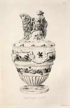 History of the Ceramic Art: A Descriptive and Philosophical Study of the Pottery...(Plate X), 1877. Creator: Jules Jacquemart (French, 1837-1880)