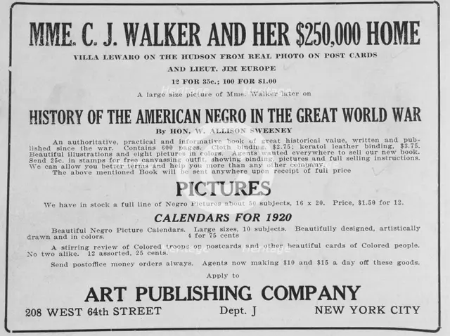 'History of the American Negro in the Great World War'; By Hon. W. Allison Sweeney, 1918-1922. Creator: Unknown.