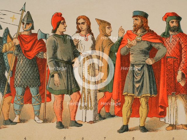 History of France, 1000, (1884).  Creator: Unknown.