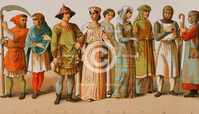History of France, 1000, (1884).  Creator: Unknown.