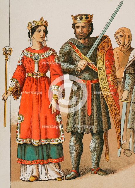 History of France, 1000, (1884).  Creator: Unknown.